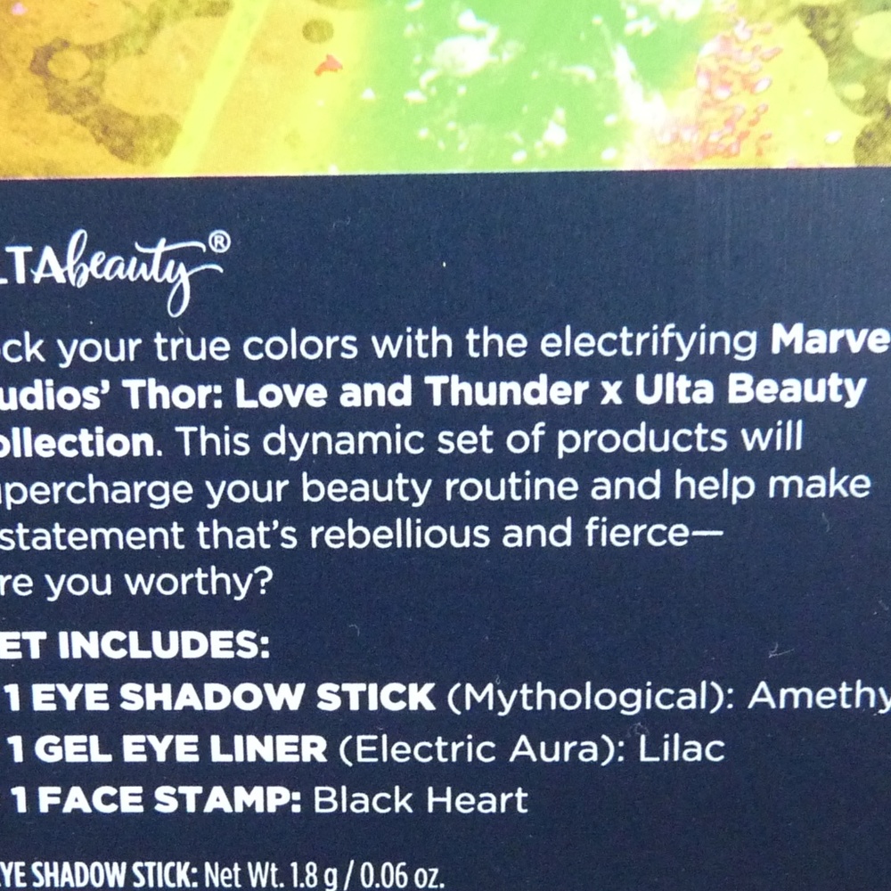 Ulta Beauty x Thor Love & Thunder 3pc Eye Set Heart of Asgard - Picture 9 of 14